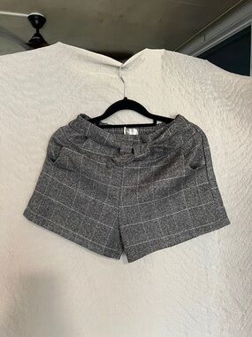 Plaid Tailored Gray Bermuda Shorts